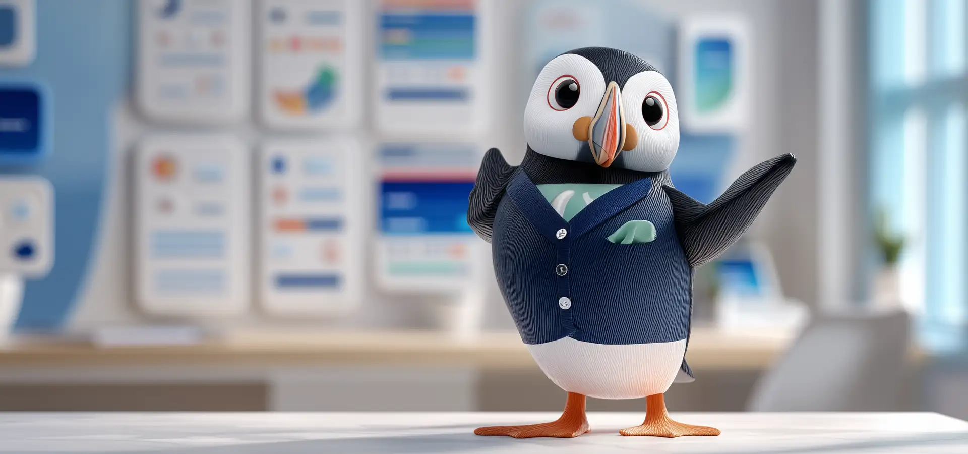 Finlay, de mascotte van Betaalprovidervergelijker.nl
